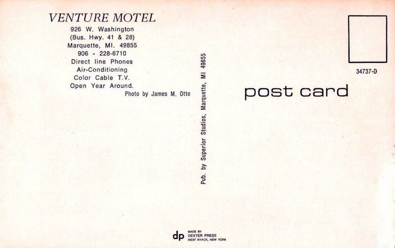 Venture Motel - Vintage Postcard